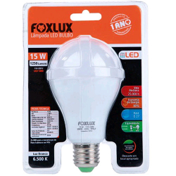 lampada fox lux led bulbo 15w led9023