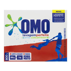 detergente em po omo lavagem perfeita ativo concentrado 800gr