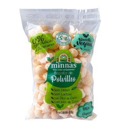 biscoito de polvilho minnas 100g bolinha mini vegano