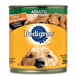 racao pedigree adulto frango em pedacos 290g