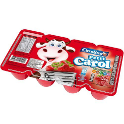 petit suisse carolina bandeija sabor morango 320g