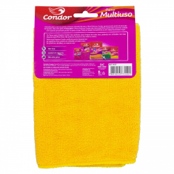 pano multiuso amarelo condor 34cm x 34cm