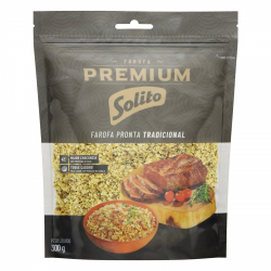 farofa de mandioca tradicional solito premium pouch 300g
