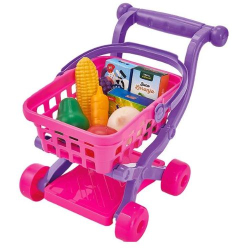 brinq. carrinho de mercado baby line bs toys