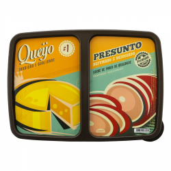 pote plastico retangular 2 divisorias 1,1l plasutil decora retro