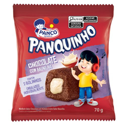 bolinho panco 70g panquinho chocolate c/baunilha