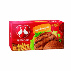 hamburger perdigao bovino 672g