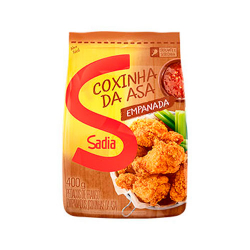empanado de frango coxinha da asa congelado sadia 400g