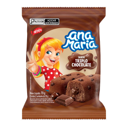 bolinho ana maria 70g triplo chocolate