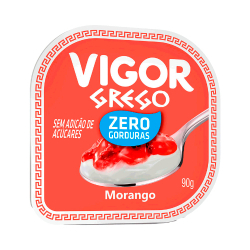 iogurte grego vigor zero gordura morango 90g