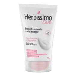 desodorante herbissimo creme bisnaga 55g rosa mosqueta/niacinamida