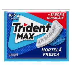 chicle trident hortela fresca