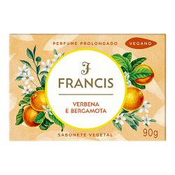 sabonete francis extrato de petalas de rosas laranja 90g