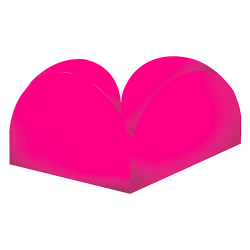 forma p/doce junco c/40un 4 petalas pink