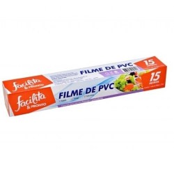 filme pvc facilita & pronto 28cm x 15m