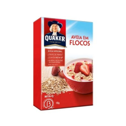 aveia em flocos quaker caixa 165g