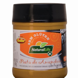 pasta amendoim natural life sem gluten integral pote 300gr