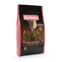 racao canister gato 1kg fr/espinafre