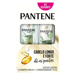 kit shampoo + condicionador pantene bambu