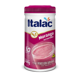 achocolatado em po italac pt 400g morango