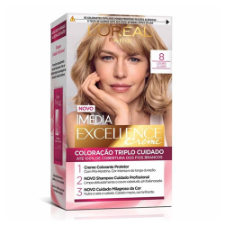 tintura kit 8.00 imedia excellence louro clalro