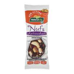 barra de cereal natural life 25g nuts antiox s/gluten