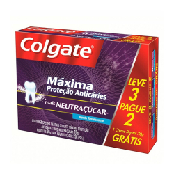 creme dental colgate neutracucar 70gr leve 3 pague 2