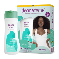 kit sabonete liq.intimo dermafene 200mlc/2 fresh