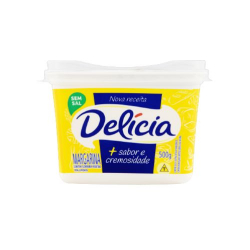margarina delicia 500g s/sal