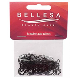 elastico de cabelo silicone bellesa preto com