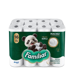 papel higienico familiar folha dupla c/16 30 metros