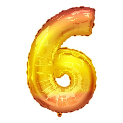 balao metalizado junco dourado 40cm n.6