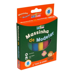 massinha de modelar leo & leo 6 cores