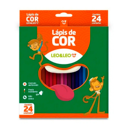 lapis cor leoleo sext. 24 cores eco