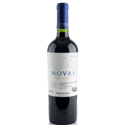 vinho tinto cabernet sauvignon merlot novas 750ml