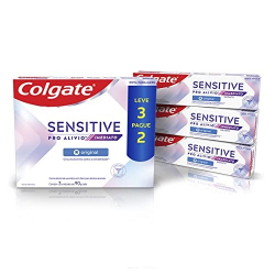 creme dental colgate 90g c/3 sensitive pro alivio original