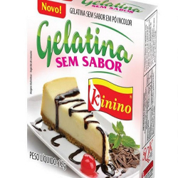 gelatina kininor zero sem sabor