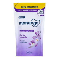 sabonte liquido monange 200ml flor de lavanda refil