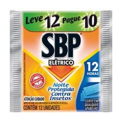 inseticida sbp eletrico pastilhas leve 12 pague 10 unidades