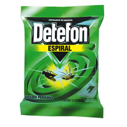 detefon espiral com 10 unid. repelente de insetos