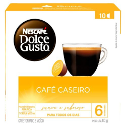 capsula dolce gusto 80g c/10 cafe caseiro