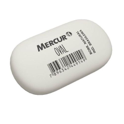 borracha mercur oval branca c/02