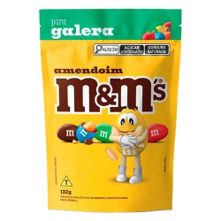 choc. m&m 132g pouch amendoim