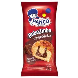 bolo panco bebezinho recheado com chocolate 70gr