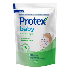 sabonte liquido protex 180ml baby glicerinado refil
