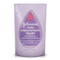 sabonete johsons liquido baby hora do sono refil 180ml