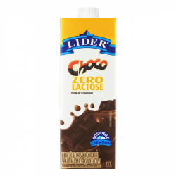 bebida lactea uht chocolate zero lactose lider choco caixa 1l