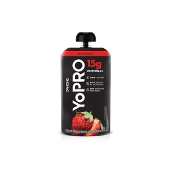 iogurte danone 160g yopro pouch morango