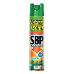 sbp mult inseticida aerosol com oleo de eucalipto 300ml gratis 150ml
