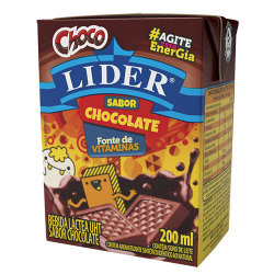 bebida lactea uht chocolate lider choco kids caixa 200ml